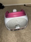Bumbo Multi Seat With Tray Baby Booster Feeding Floor Chair Pink And White