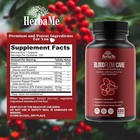 Blood Circulation Supplement  120 Capsules  Supports Leg Vein  Heart  Vessels An