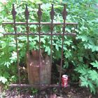 Antique Us Victorian Ct Yard Usa Home Cast Iron Fineal Flower Garden Gate Fence 