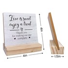 Love Is Sweet Enjoy A Treat Wedding Table Wooden Sign  Desk Decor For Wedding   