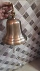 Nautical Vintage Brass Captain Ship Bell Maritime Wall Bracket Boat Decor