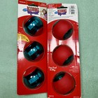 Kong Squeezz Action Ball 3 Pack Dog Fetch Toy Squeaky Medium Blue  2 5   2packs 