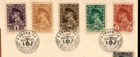 Czechoslovakia 1947 Ioj Journalists Congress Prague Cover 1945 Masaryk Set Of 6