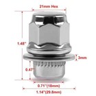 20pcs Premium Chrome Mag Lug Nuts For Toyota Lexus 12x1 5mm Hex 21mm