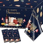 3pack Happy Passover Tablecloth plastic Disposable Passover 3pack