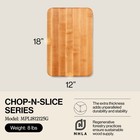 John Boos Chop-n-slice Wood Cutting Board With Finger Grips  Maple