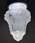 Vintage Porch Hall Foyer Light Ceiling Fixture Glass Shade 3 1 2  Fitter