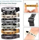 6pcs Wwjd Adjustable Bracelets Pack Christian Gifts What Would Jesus Do Bands   