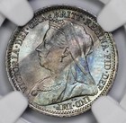 1901 Great Britain Maundy 3p Threepence Ngc Ms 64 Jewel Toned