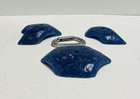 Used Climbing Holds -3 Pack Translucent Blue Rock Candy Pinches - Vintage Holds
