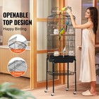 Large Bird Cage 62 In Rolling Metal Parakeet Cage For Cockatiels Parrot