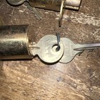 Vintage Yale Brass Push Lock- 1 1 8 Hole Size - Lot Of 2