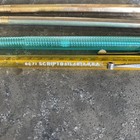Vintage Lot 2 Scripto Classic Transparent   2 Gold Tone Mechanical Pencils