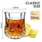 1 7 Oz Tequila Shot Glasses Heavy Base Shot Glass  Crystal Cordial Glasses  8 