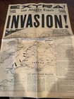 Los Angeles Times Extra 9 A m  Final  invasion   June 6  1944 Ww Ii Complete