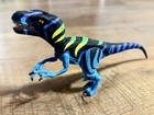 1997 Kenner Jurassic Park Chaos Effect Raptor Alpha Attack Jaw - Working clean