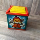 Vintage 1976 Jack In Box The Music Box Mattel Clown Pop Goes The Weasel Works