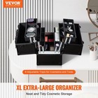 Professional Makeup Train Case 14 6 large 6tier Storage Organizer W handle Strap