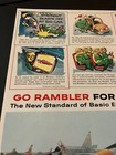 1960 Amc Rambler Custom Wagon - Vintage Original Illustrated Color Print Ad