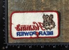 Vintage Hamm   s Bear Power Beer Brewing Company Logo Sew-on Patch 1970s Twill