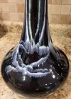 Vtg Mcm Royal Haeger Usa 408 Black White Vase Pitcher Mid-century Drip