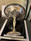 Weighted Sterling  Compote Pedestal Dish  Approx 6  Tall  6  Diameter 196 Gm 941