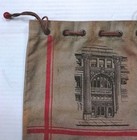 Vintage Gary National Bank Money Bag W  Drawstring Great Condition 