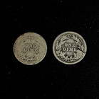 1912 D   1898 O Barber Dime 90  Silver Us Coin Lot