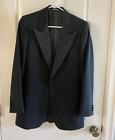 Ermenegildo Zegna Black 1 Button Peak Lapel Wool Mohair Tuxedo Jacket 36r Men s