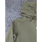 Nike Hoodie Boys Xl Olive Green Embroidered Logo Fleece Pullover Sportswear