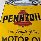 Vintage Pennzoil Porcelain Sign - Motor Oil Can Porcelain Pennsylvania Sign