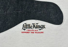 Vintage Little Kings Cream Ale Shirt Mens Large White Short Sleeve Beer 90s Usa