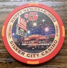 Silver City Casino  5 Poker 1999 Happy New Year Chip Las Vegas Nevada Ltd 2500