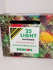 Beacon Christmas Light Set Outdoor 25 Lights Clear Bulbs New Open Box