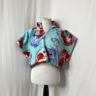 Girl   s Toddler Little Mermaide Hooded Shawl Handmade From Disney Blanket