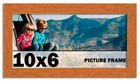 10x6 Frame Honey Pecan Brown Picture Frame Photo Frame Uv Acrylic  Acid Free