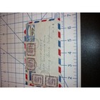 Vintage Brunei Airmail Cover Kuala Belait To Usa 50c   10c Stamps British Empire