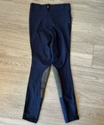 Kerrits Breeches Girls Large Horseback Riding Pants Pull On Equestrian Navy Blue