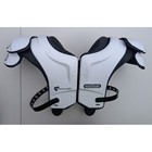 Battle Defender Football Shoulder Pads Adult Large 19-20 White Black Protective