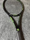 2015 Wilson Blade 98s V5 Grip 18x20 Tennis Racket Strung New Tape Black Green