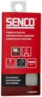 18 Gauge  1 4  Crown Finish Staples  1  Length  Galvanized 1 000 Count Pack