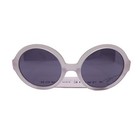 Nwt Janie And Jack Round Sunglasses Girls 2-4 Iridescent White Uv Lens Casual