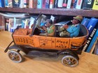 Nice Vintage 1930 s Marx  Tin Litho  Wind Up  Amos N  Andy Fresh Air Taxi