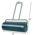 17-gallon Lawn Roller Heavy-duty Steel Push pull Sod Roller 36 x12  Green
