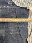 Vtg Distressed Denim Patched Selvedge Apron Workshop Work Wear Pontiac Plant