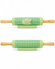Abbey Gift Ceramic Mint Green Kitchen Rolling Pin W wooden Handles And Holder