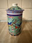 Chinese Dragon Porcelain Mug With Lid And Tea Infuser
