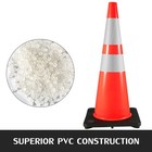 6pcs 36  Traffic Safety Cones Road Parking Cones Orange W  2 Reflective Collars