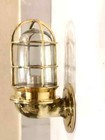 Nautical Solid Brass Bulkhead Wall Sconce Light    Industrial   Outdoor Fixture