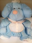 Vintage Fisher Price Puffalump Blue Puppy Dog 1986 Plush Stuffed Animal Nylon 
